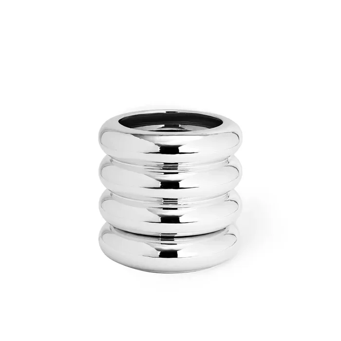 Areaware – Stacking Blumengefäß, silber