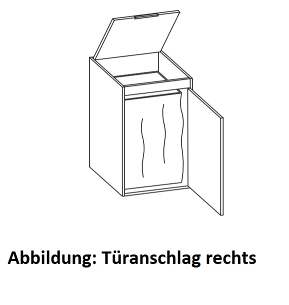 Artiqua 400 Highboard, Weiß Matt Select, 400-HBW-1-43-L-7161-171