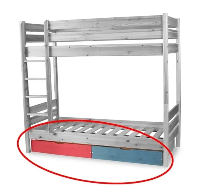 Bed box Leo sibling bed loft bed | 2 bunk bed | Cot | Twin bed 2x90x200 cm