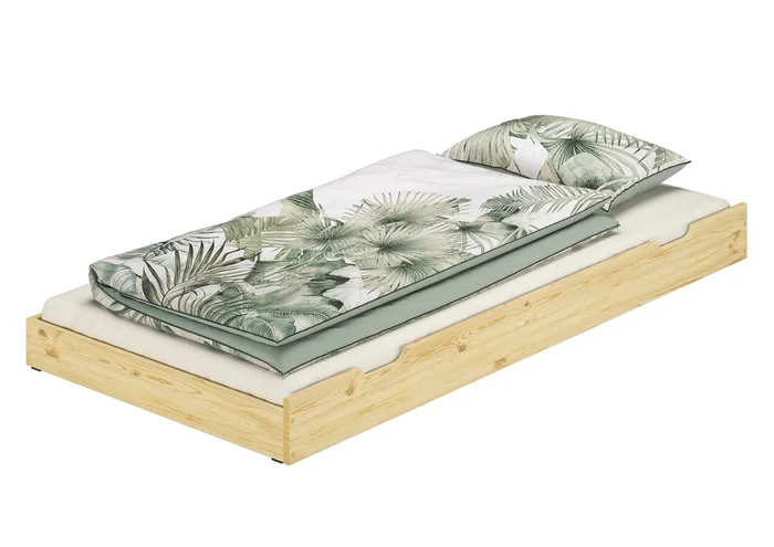 Cassettone letto per I NOSTRI letti a castello 90×200 in Pino con materasso 90.10-S7M