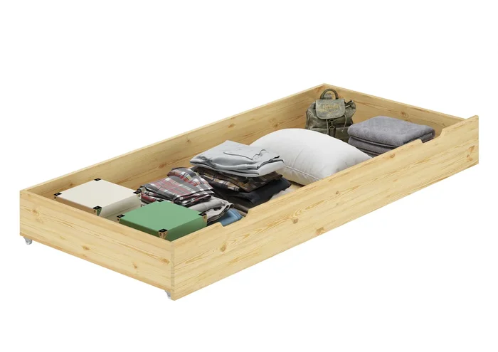 Cassettone porta oggetti per i NOSTRI letti 90×200 in Pino massello laccato 90.10-S4