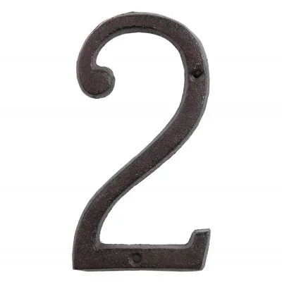 Clayre & Eef Nummer ( set 2 ) 15 cm