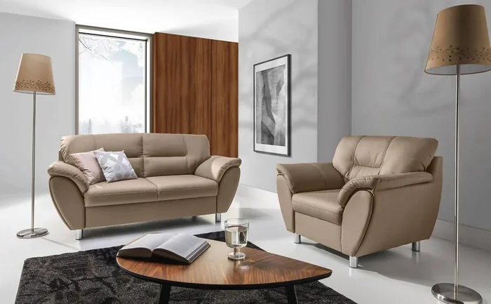 Design Sofa Sitz Polster Couch Gruppe Garnitur Möbel Leder 3 1 Sitzer