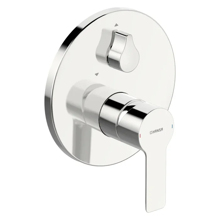 Einhebelmischer Fertigmontageset für Wanne/Brause LIGNA 8385 Rosette rund mit Sicherungseinrichtung Chrom