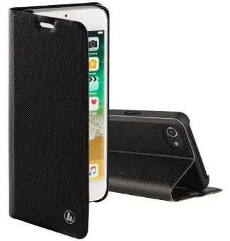 Hama Booklet „Slim Pro“ für Apple iPhone 6/6s/7/8, Schwarz (183101) (Schwarz)