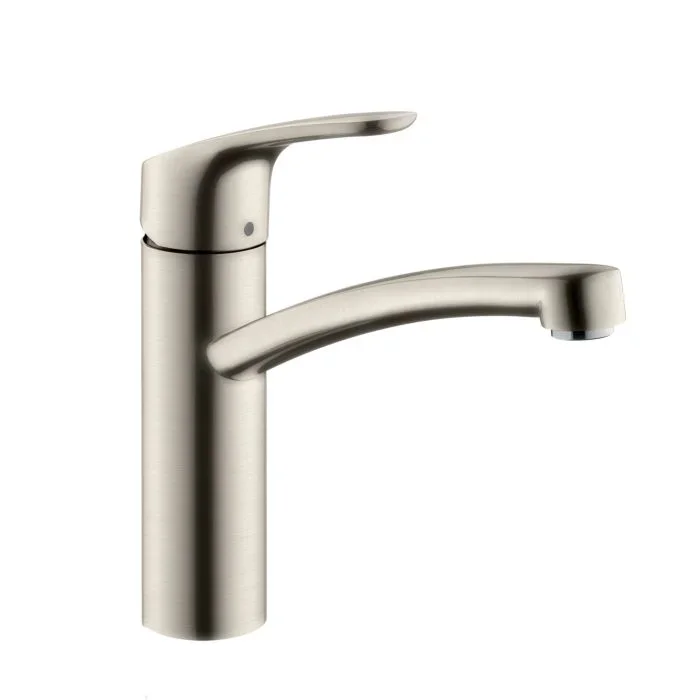 hansgrohe Focus M41 Küchenarmatur 160 1 jet 31806800 schwenkbarer Auslauf, Edelstahl-Optik
