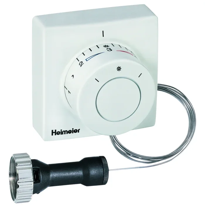 Heimeier Thermostatkopf F 280500500 Ferneinsteller, Kapillarrohr 5 m, weiss