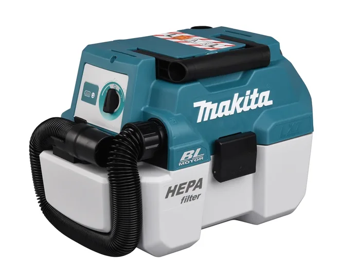 Makita AKKU-STAUBSAUGER DVC750LZ Nass & Trockensauger (Grau, Türkis)
