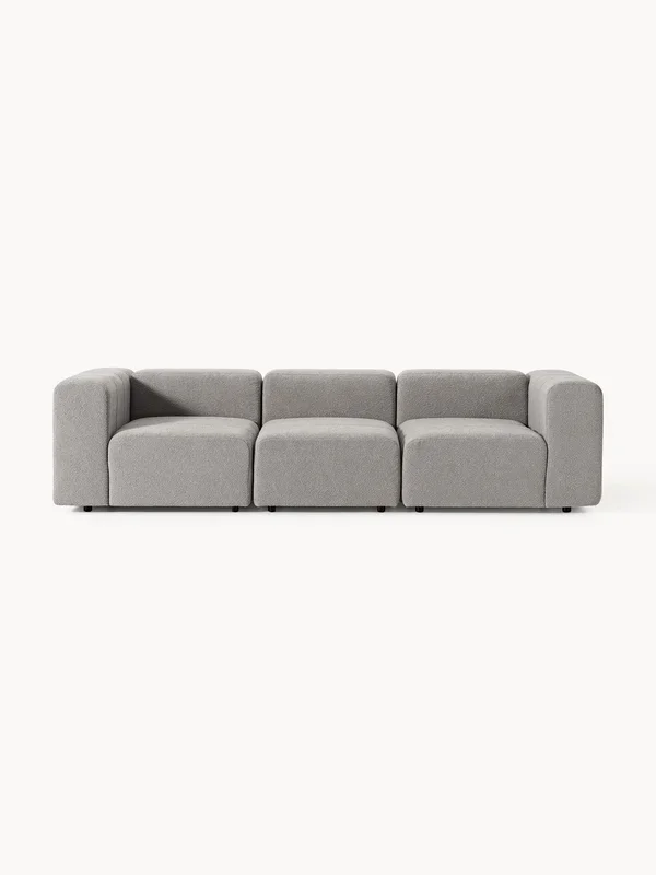 Modulares Bouclé-Sofa Lena (4-Sitzer)