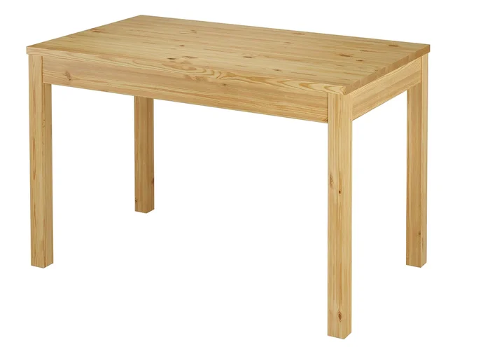 [Paquet] table de salle à manger étroite, table de cuisine 4 personnes, en pin massif naturel V-90.70-54